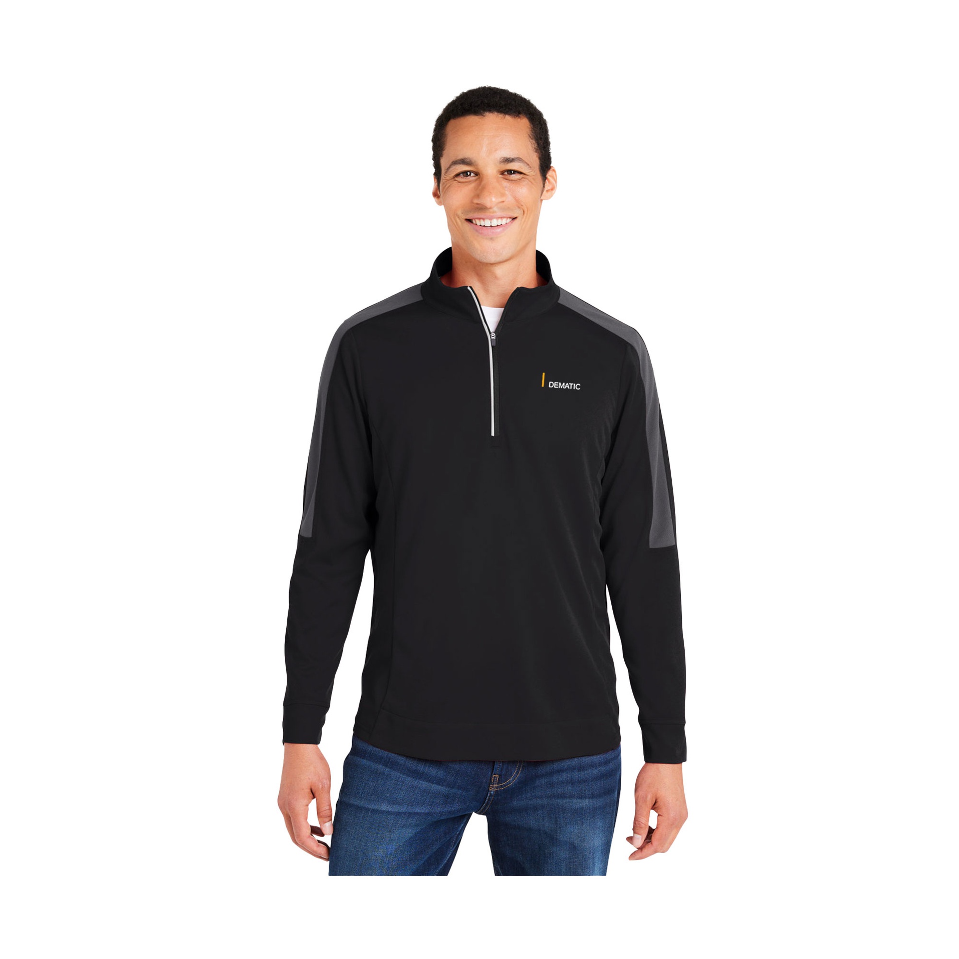 Men's Market Snag Protect Mesh Colorblock Quarter-Zip