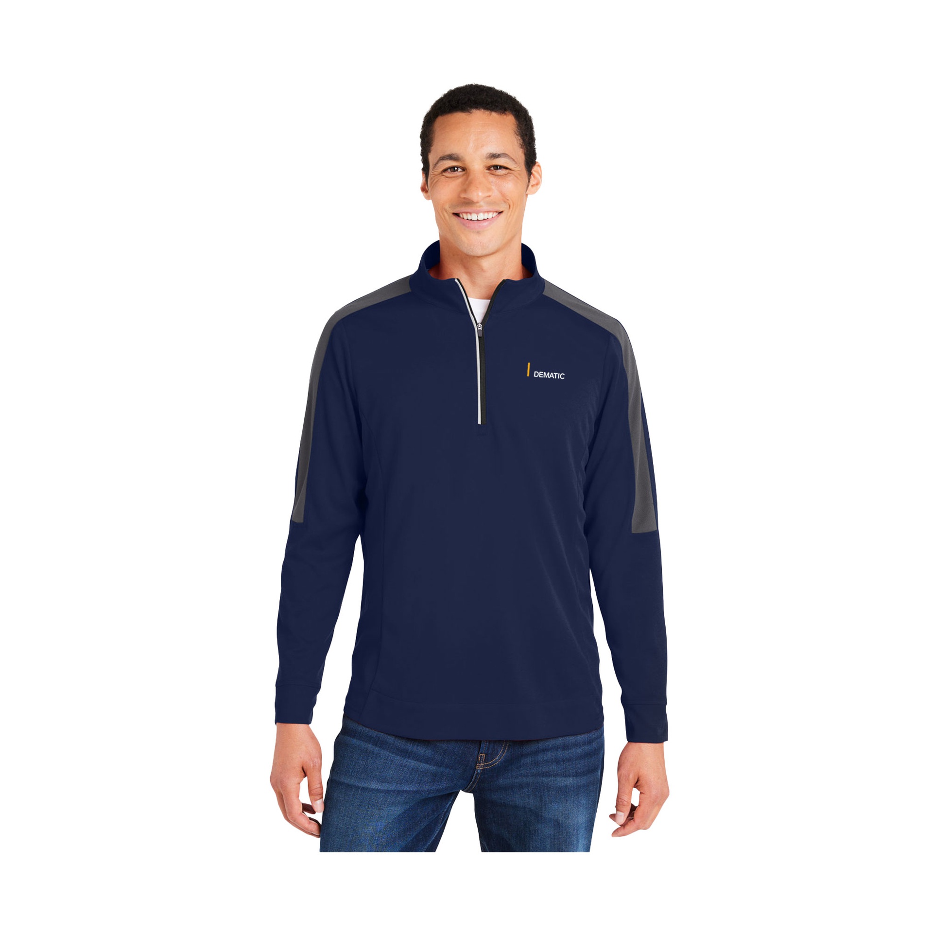 Men's Market Snag Protect Mesh Colorblock Quarter-Zip