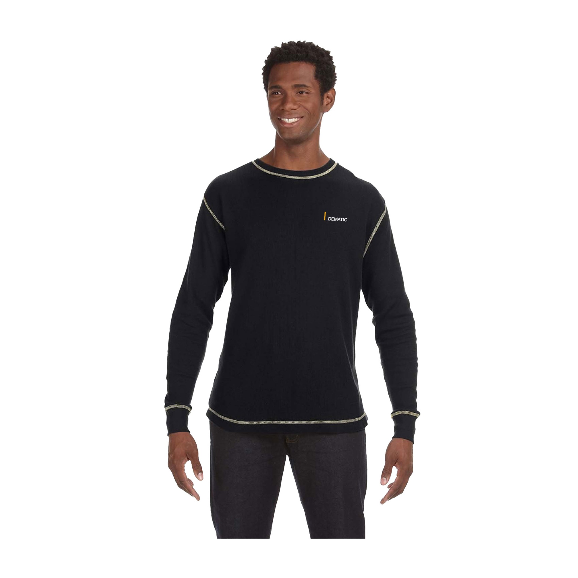 J America Men's Vintage Long-Sleeve Thermal T-Shirt