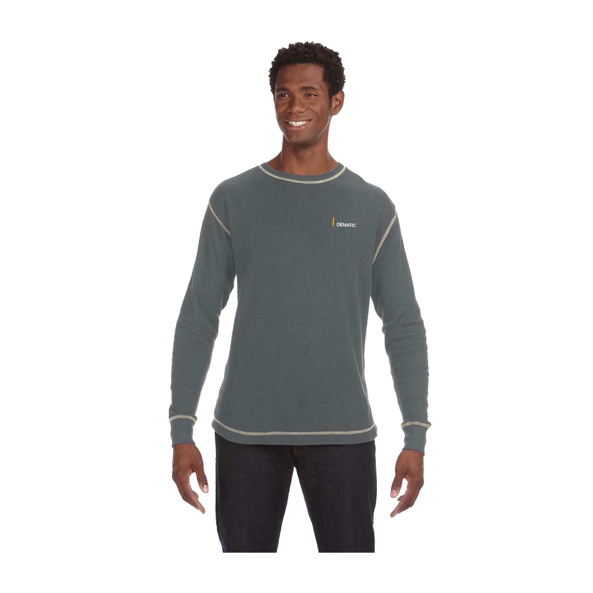 J America Men's Vintage Long-Sleeve Thermal T-Shirt