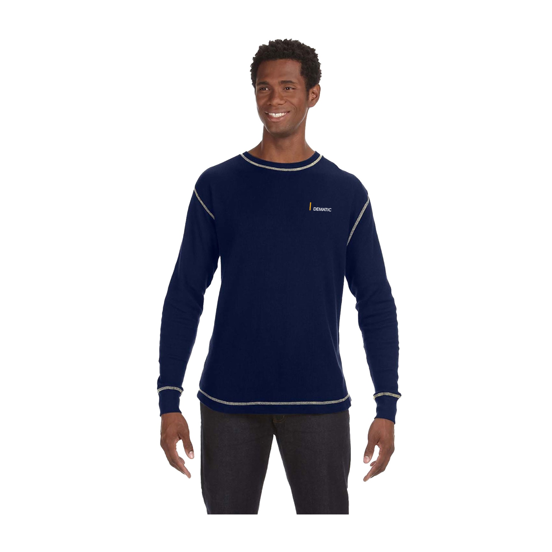 J America Men's Vintage Long-Sleeve Thermal T-Shirt