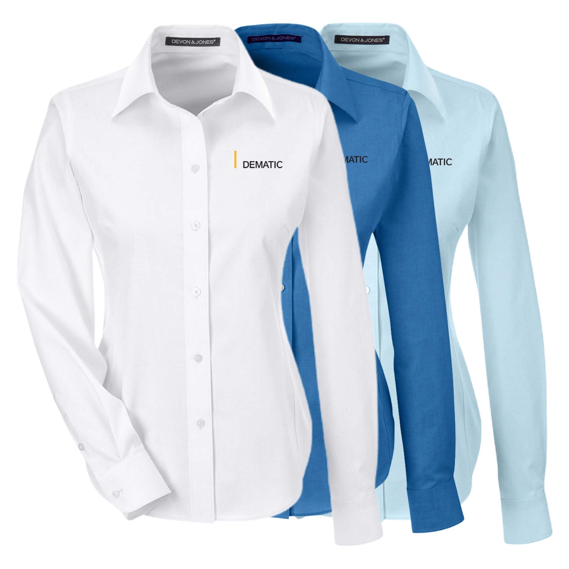 Ladies' Devon & Jones Solid Oxford Dematic Swag Shop