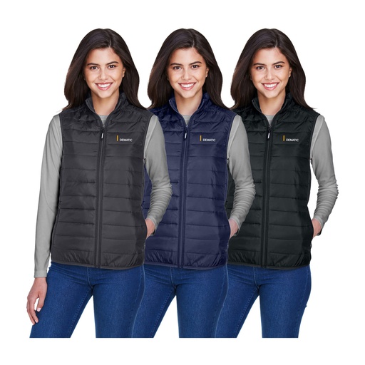 Core 365 Ladies' Prevail Packable Puffer Vest